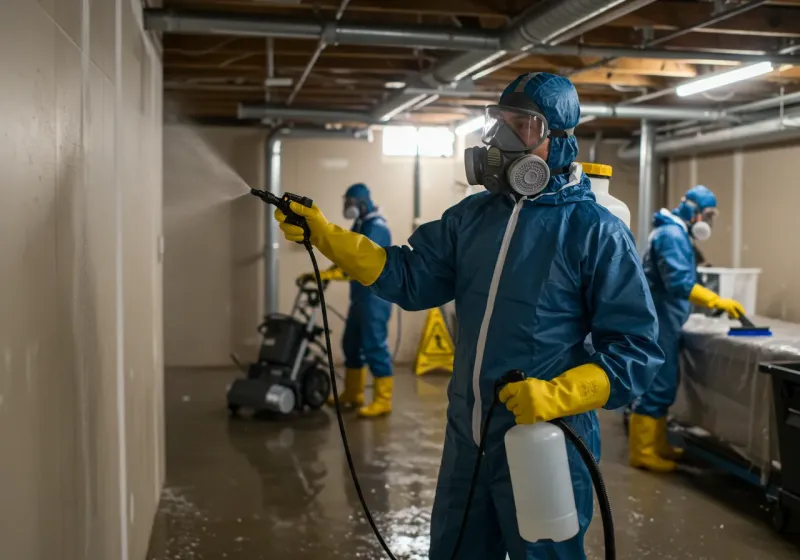 Basement Sanitization and Antimicrobial Treatment process in Garrett Park, MD